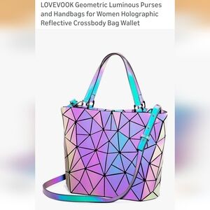 LOVEVOOK Geometric Luminous Purse